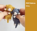 Kitty knitting pattern. English and Russian PDF.