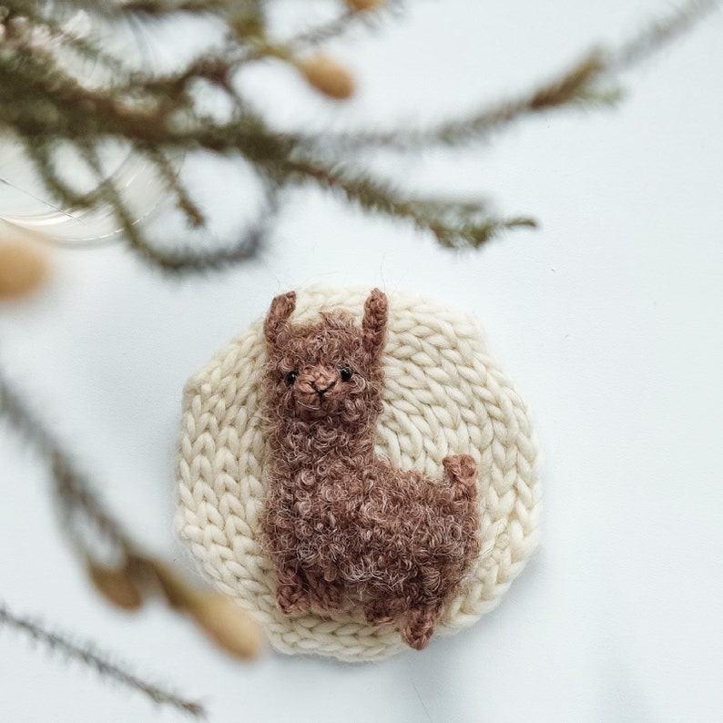 Mini llama knitting pattern. English and Russian PDF. image 7