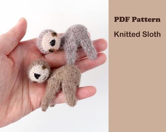 Sloth Knitting Pattern PDF - Etsy Canada