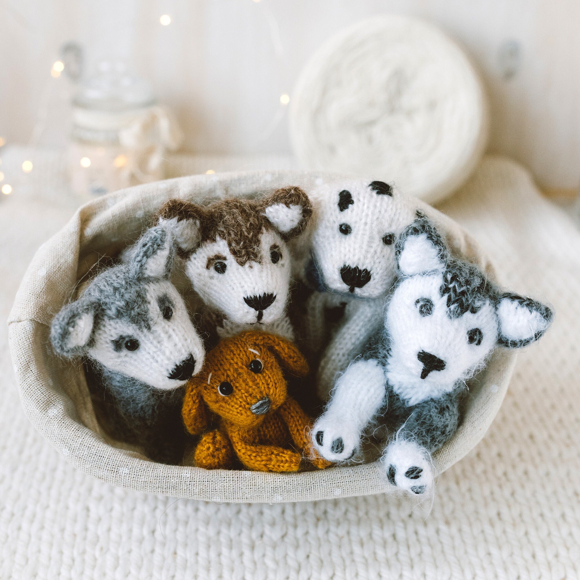Husky Puppy Knitting Pattern. Little Knitted Realistic Dog Etsy UK