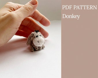Donkey Knitting pattern. English and Russian PDF.