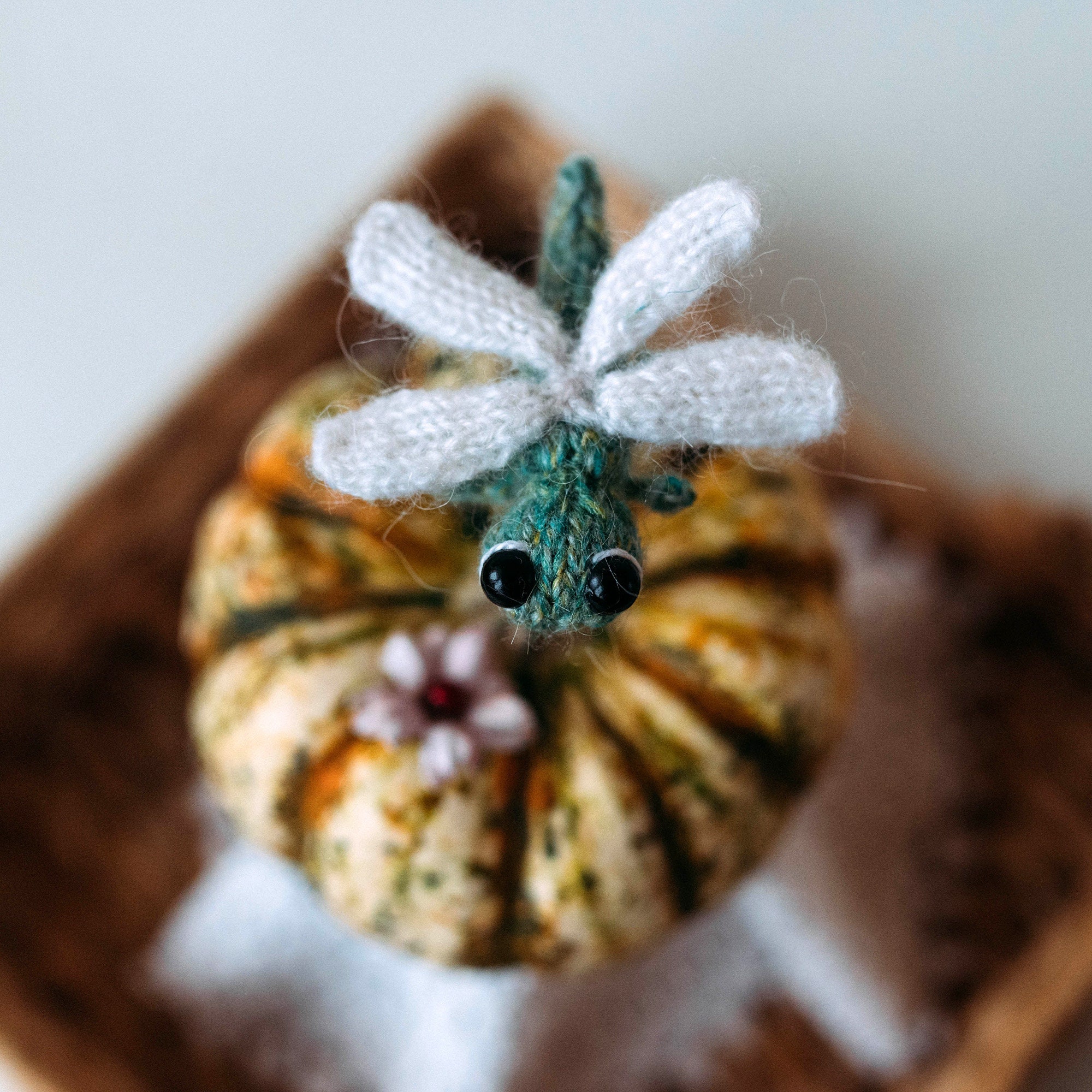 Tiny Dragonfly Knitting Pattern. Knitted Insect Step by Step Tutorial ...