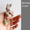 Mini Tiny Rabbit Knitting Pattern. Only English PDF. - Etsy