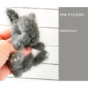 Mimi bunny knitting pattern. English, Spanish and Russian PDF.