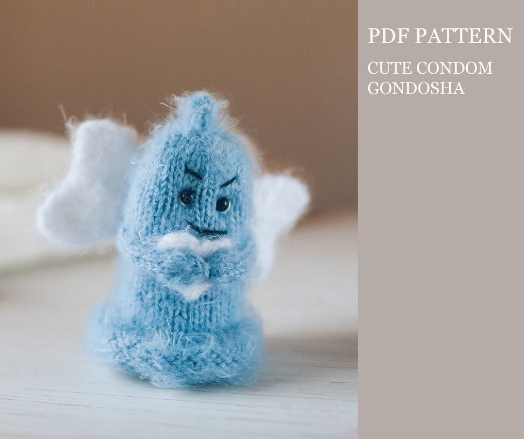 Cute Condom Gondosha Knitting Pattern. Funny Gifts 18 Step by Step