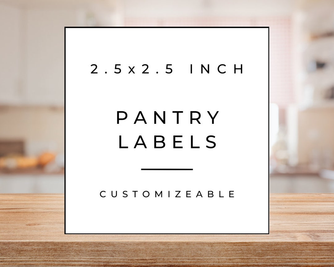 2.5x2.5 Inch Square Pantry Labels - Avery Presta 94104 - Digital ...