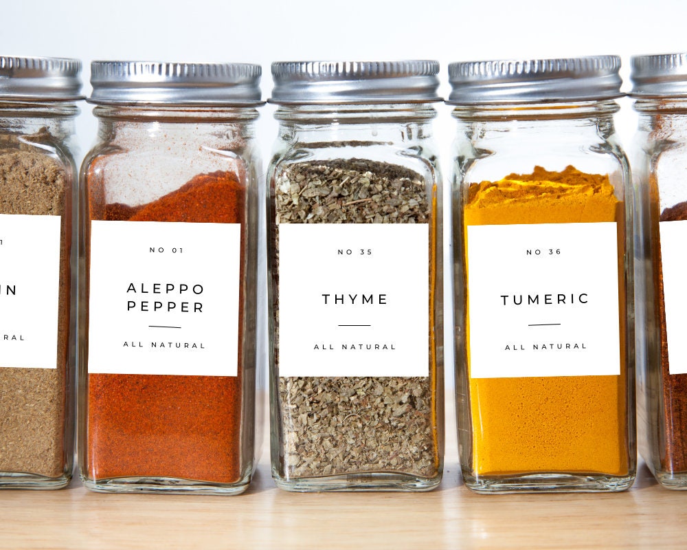 Customizable 2x2 Inch Pantry Labels – Compatible With Avery 22806 ...