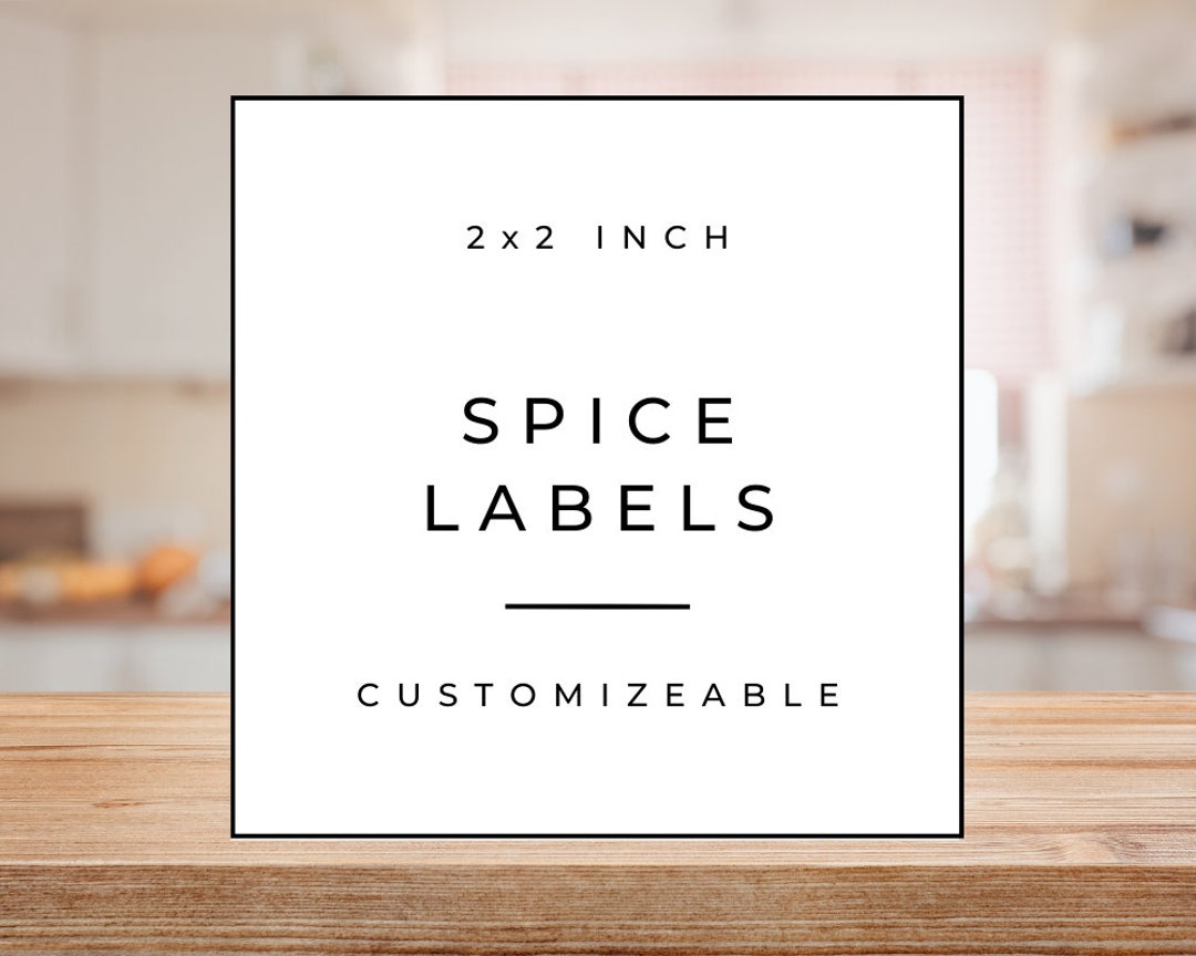 2x2 Inch Square Pantry Labels Avery 22806, 22816, 22846, 22853, 22565