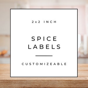 Customizable 2x2 Inch Pantry Labels – Compatible with Avery 22806, 22816, 22922 & More! Digital Download for Canva Template