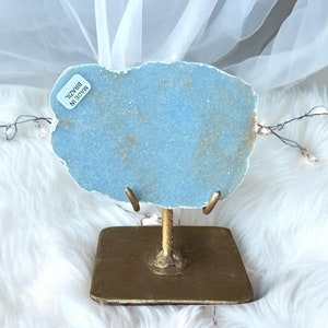Polished Angelite Crystal Freeform: Calming Meditation Stone