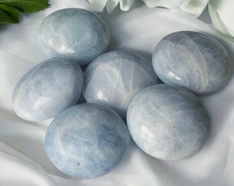 Blue Calcite Crystal for Throat Chakra Healing Gift For Meditation and Healing Energy