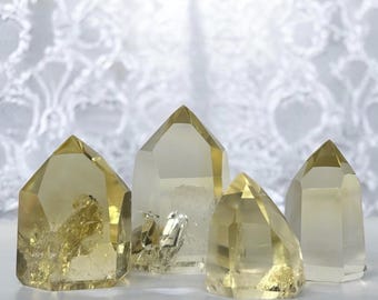 Natural Citrine Tower, Real Citrine Point, Golden Quartz, High Quality Crystal, Raw Citrine, Gift for Her