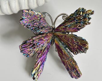 Aura Crystal Butterfly, Dragonfly Wings, Rainbow Kyanite Decor, Choose Your Piece, Spiritual Gift