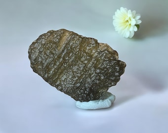 Genuine Moldavite High Quality Tektite Specimen Czech Republic Moldavite Green Gemstone Crystal Unique Collection Gift