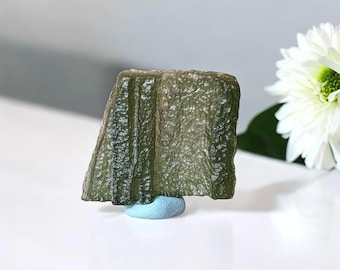 Authentic Moldavite high Quality Moldavite Tektite Gemstone from Chlum  Czech Republic