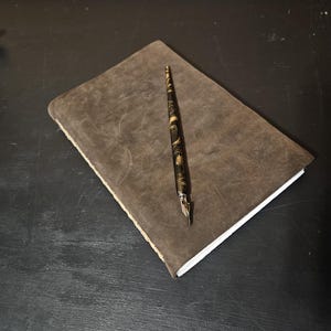 handcrafted leather journal