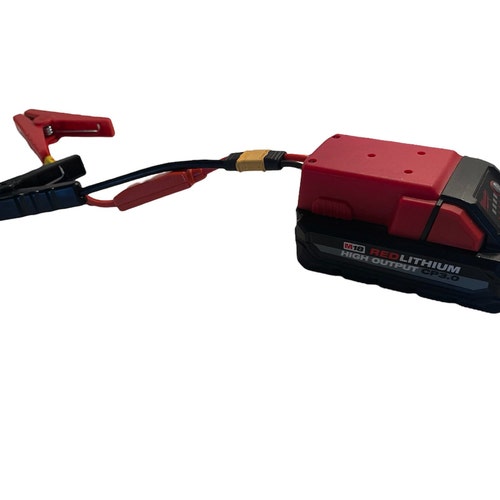 Jumper Cable Adapter to Milwaukee m18 / Dewalt 20v / Ryobi 18v battery