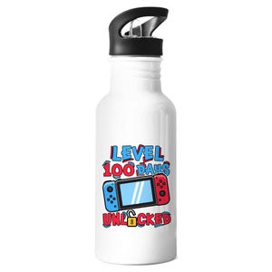 Stainless Steel Water Bottle Level 100 Days of School