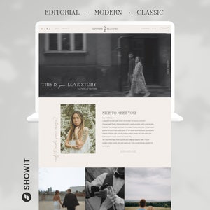 Showit Website Template - Photographer Website Template - Website Template for Photographers - Modern Classic Showit Website Design