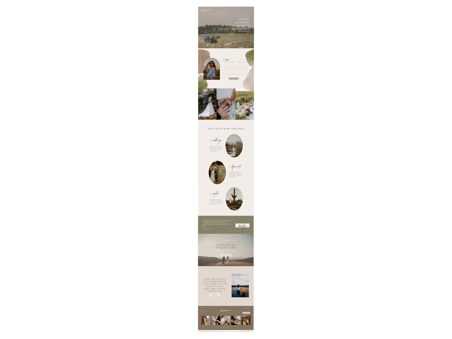 Showit Website Template Showit Template for Photographers Website