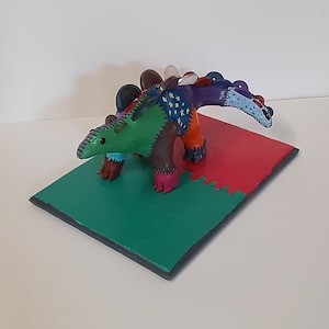 Original Toy Stegosaurus plush sculpture