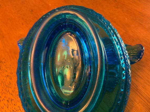 Westmoreland Glass Cobalt Blue Trinket Dish - image 6