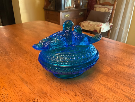 Westmoreland Glass Cobalt Blue Trinket Dish - image 2