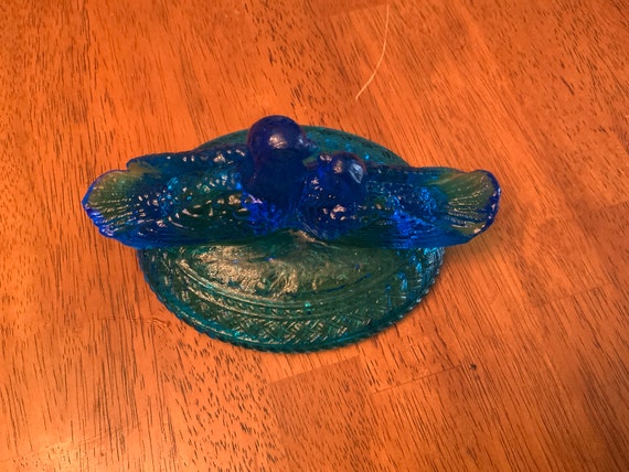 Westmoreland Glass Cobalt Blue Trinket Dish - image 5