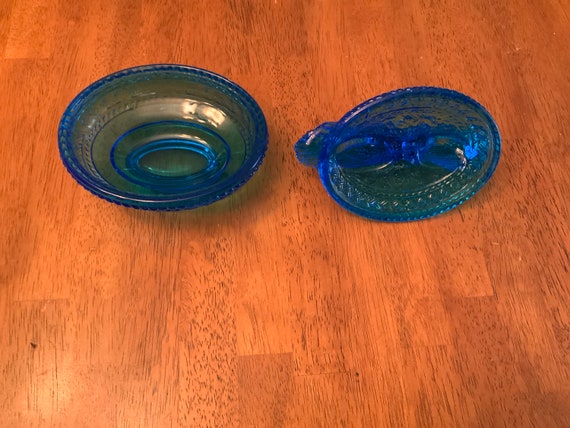 Westmoreland Glass Cobalt Blue Trinket Dish - image 3