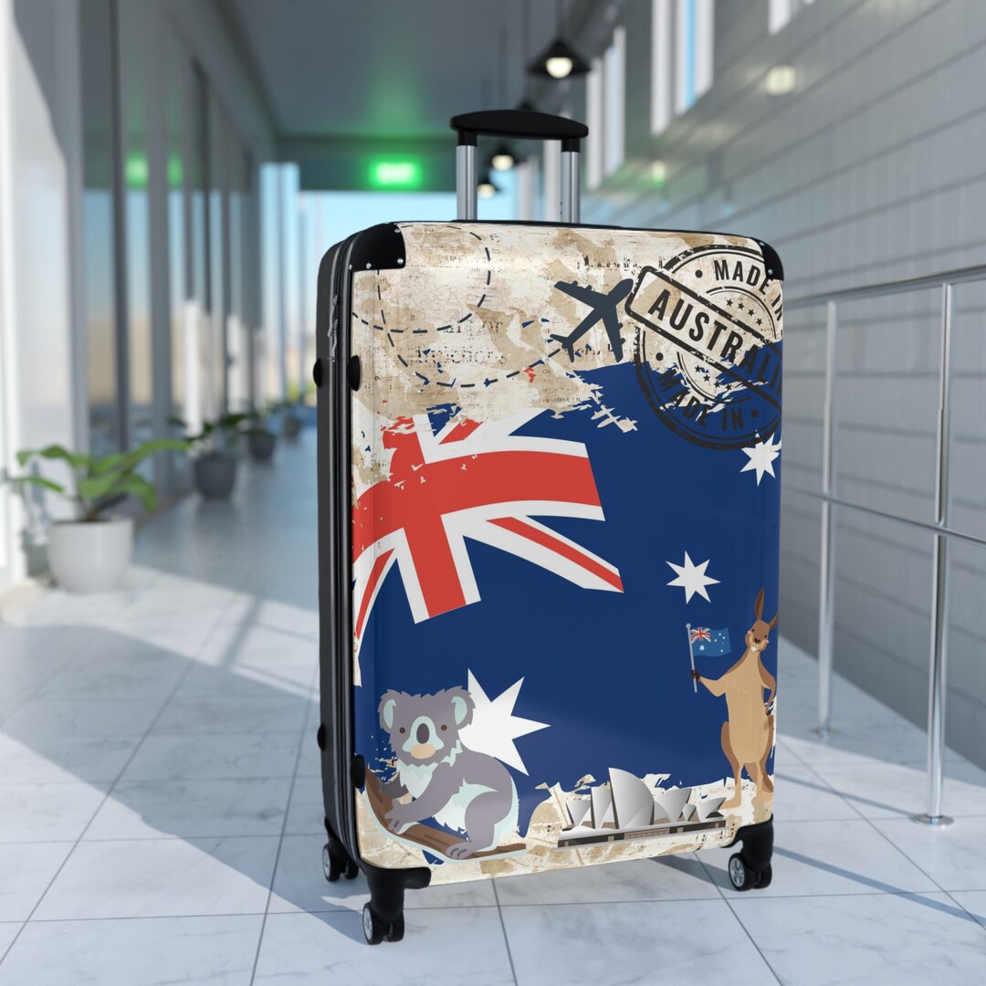 Made in Australia Suitcase With Wheels, Roller Travel Luggage, Carry on