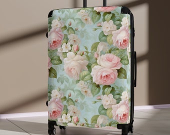 World Traveler Peonies 2-Piece Hardside Carry-On Spinner Luggage Set