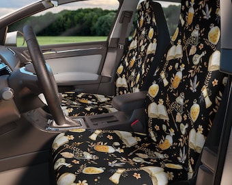 Witch Potion Car Seat Covers, Witchy Halloween Vehicle Decor