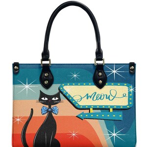 Atomic Cat Handbag: MCM Retro Shoulder Bag, 50s 60s Style image 2