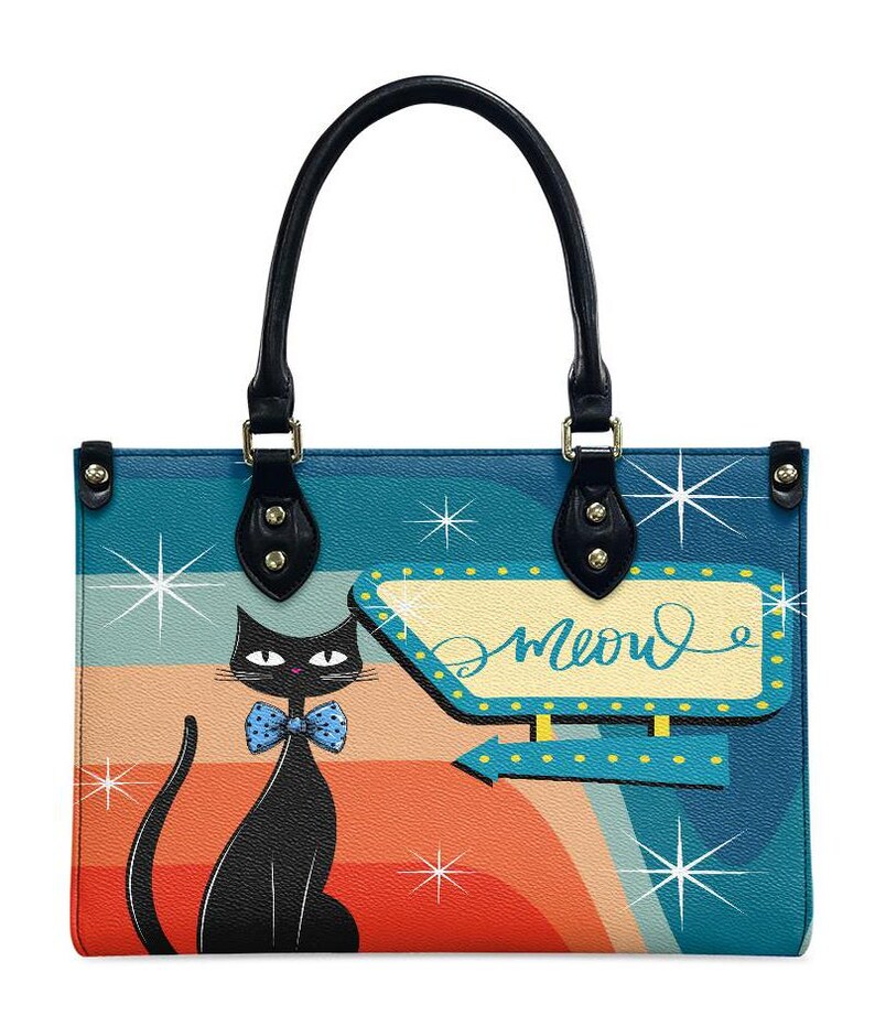Atomic Cat Handbag: MCM Retro Shoulder Bag, 50s 60s Style image 2