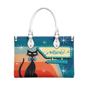 Atomic Cat Handbag: MCM Retro Shoulder Bag, 50s 60s Style image 3
