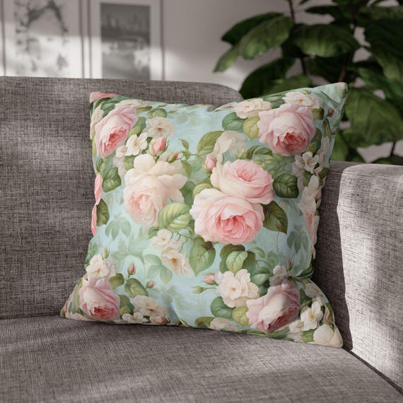 Federa Easy in Cotone Effetto Lino Rosa Dust con Volant