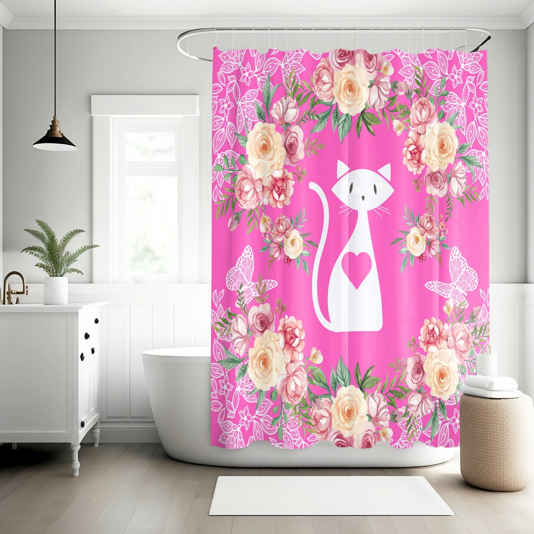Vintage Kitty Lane Shower Curtain NCU0PTT2970