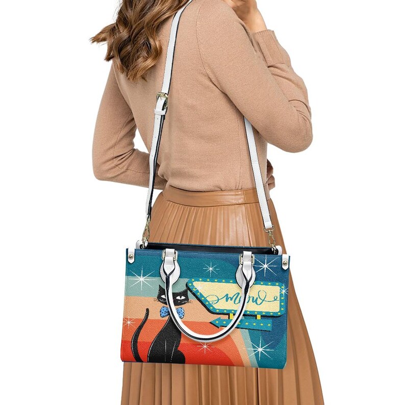 Atomic Cat Handbag: MCM Retro Shoulder Bag, 50s 60s Style image 5