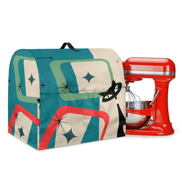 Atomic Cat Retro Mixer Cover: Kitchen Appliance Hood