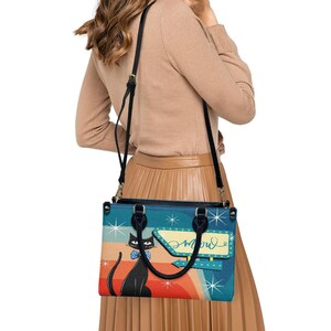 Atomic Cat Handbag: MCM Retro Shoulder Bag, 50s 60s Style image 8