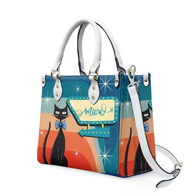 Atomic Cat Handbag: MCM Retro Shoulder Bag, 50s 60s Style image 6