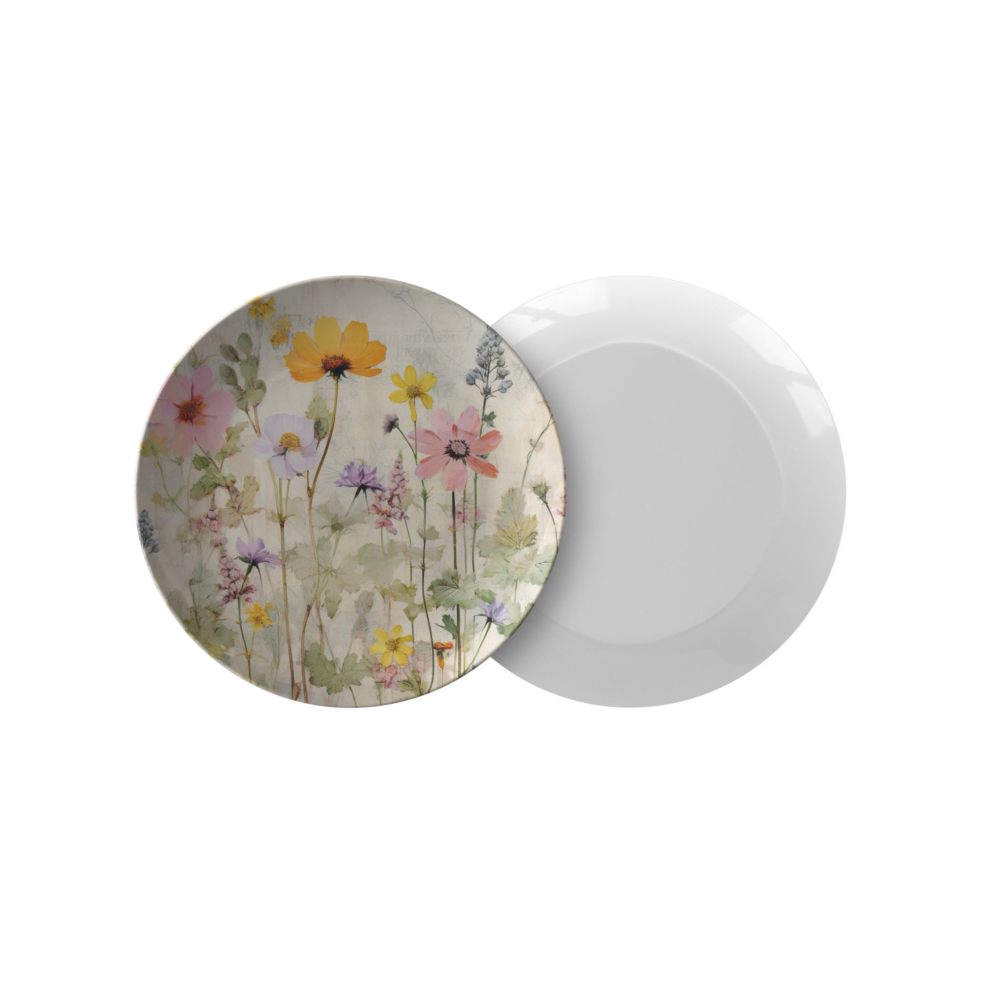 Wildflower Cottage Garden, Spring Design, 10 Inch Dinner Plate - Etsy
