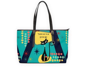 Borsa a tracolla Atomic Cat, MCM Kitsch, borsa a mano retrò Mid-Mod