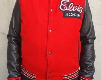 Vintage Elvis In Concert Varsity 1977 Jacket