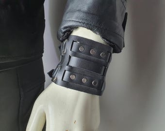 Elvis Presley 68 Comeback Leather Studded Cuff Wristband