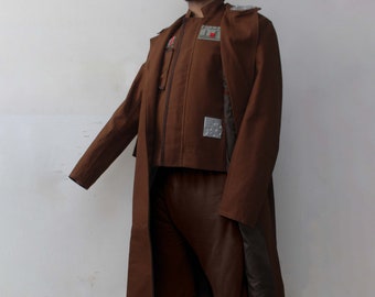 Cad Bane Inspired Leather Vest & Coat Costume - Handmade Cosplay