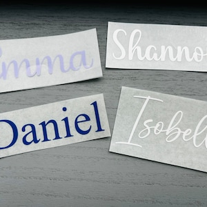 Personalised Iron On Vinyl Names image 1