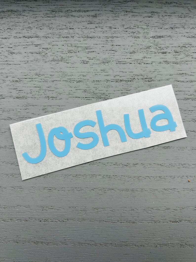 Personalised Iron On Vinyl Names image 8