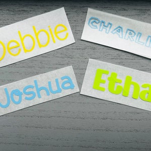 Personalised Iron On Vinyl Names image 5