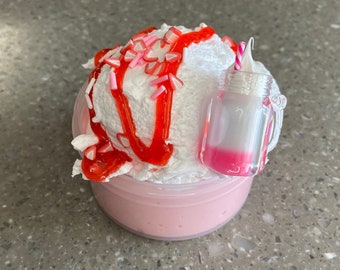 Strawberry Milkshake - Scented DIY Clay Slime